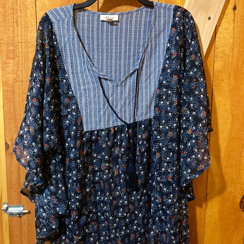 Style & Co peasant blouse XL